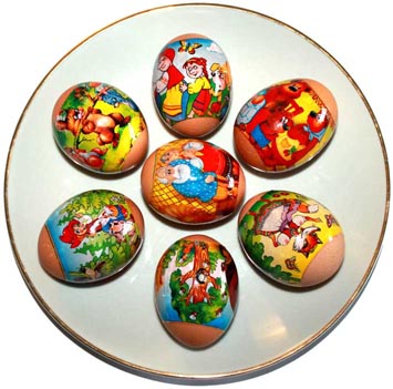 Decorations thermocollantes pour des oeufs de Paques - Pour les tout petits 2
